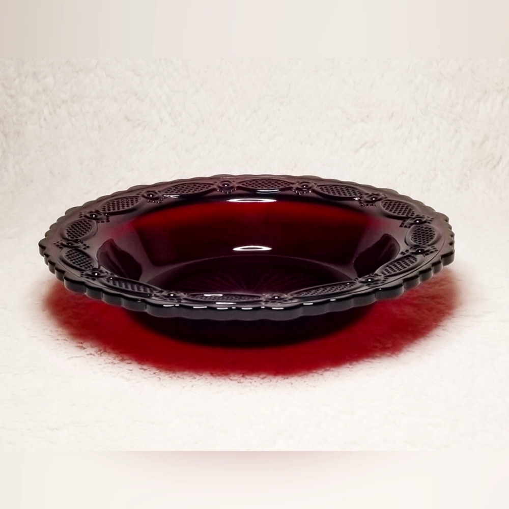 Avon 1876 Cape Cod Bowl - Ruby Red Glass